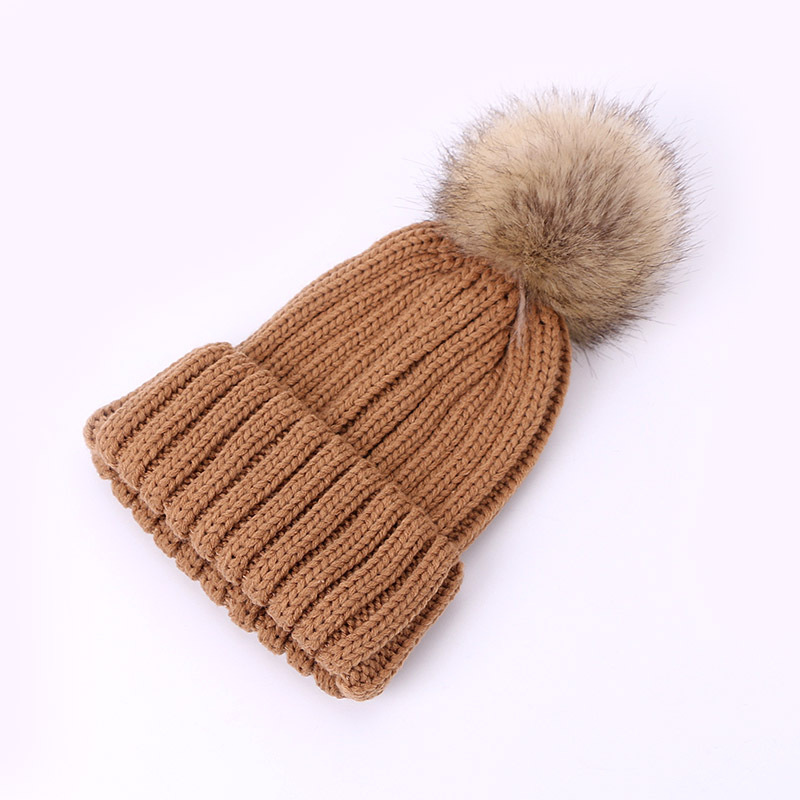 Personalized Embroidery Kid Pom Pom Hat With Scarf | HSKid48