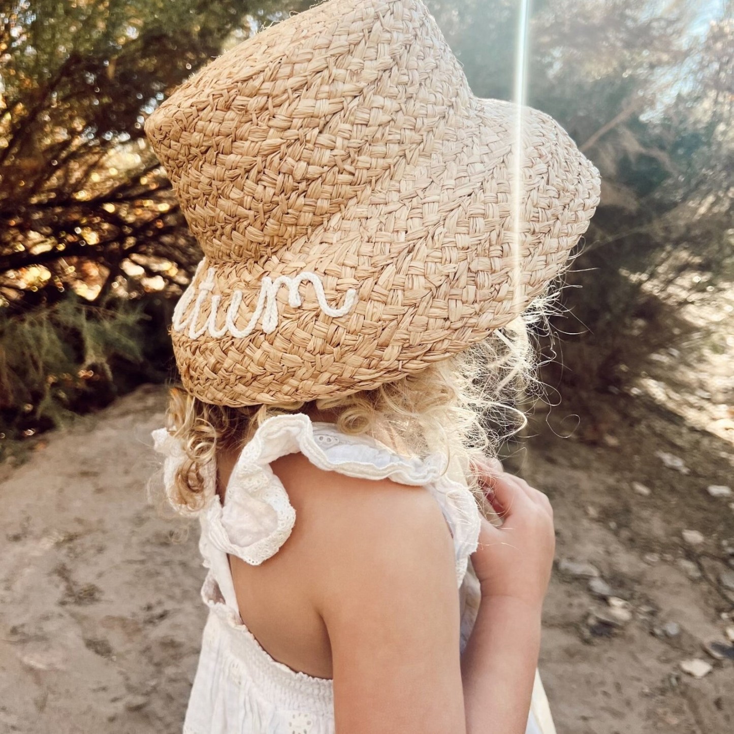Personalized Hand Embroidery Straw Hat for Comfort & Unique | CWBeach64