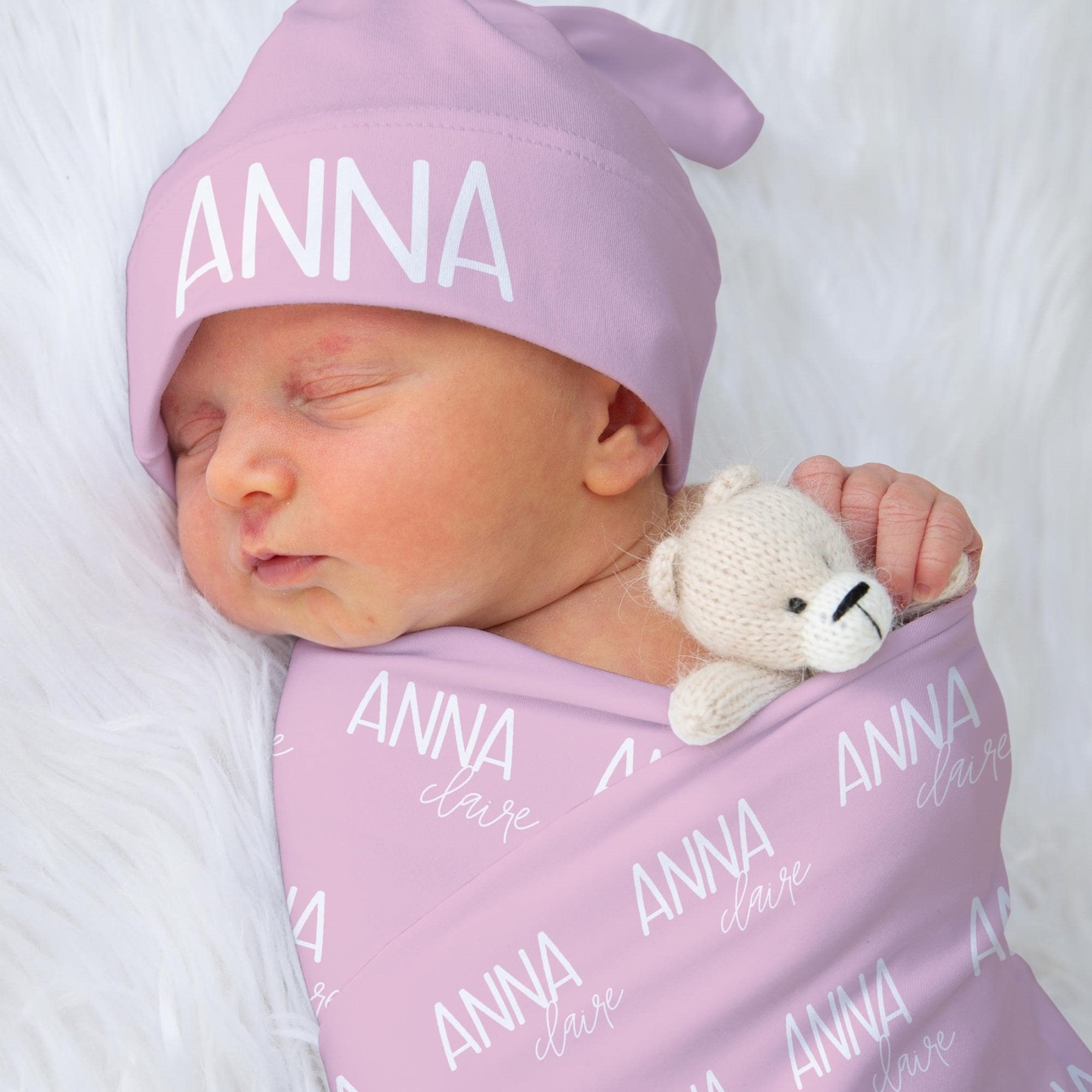 Personalized Baby Swaddle Blanket Set for Comfort & Unique | BBBlanket11
