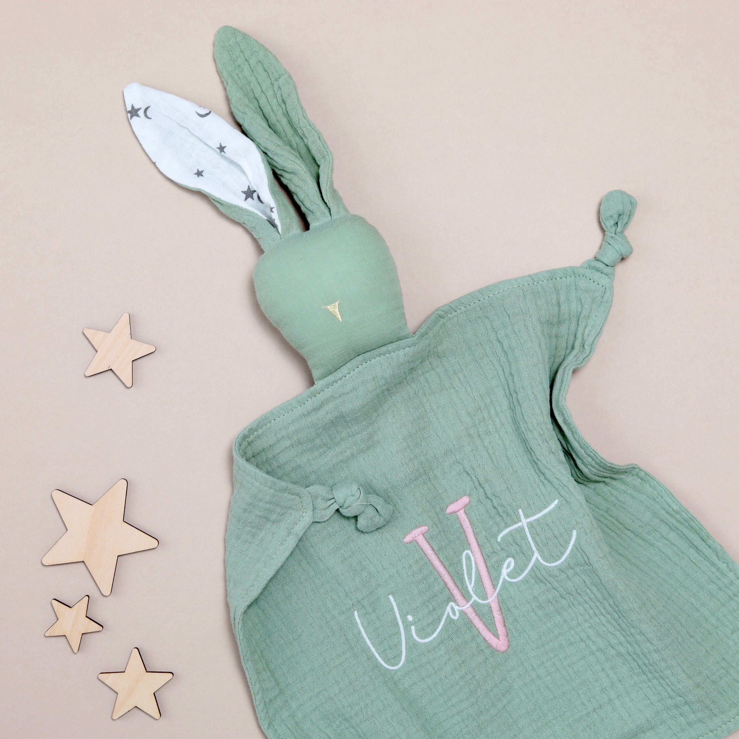 Personalized Baby Embroidery Comforter Sleep Toy | CWToy84