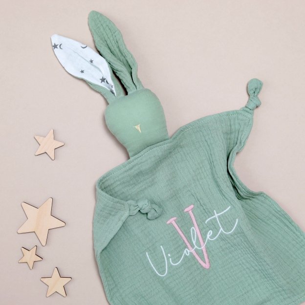 Personalized Baby Embroidery Comforter Sleep Toy | CWToy84