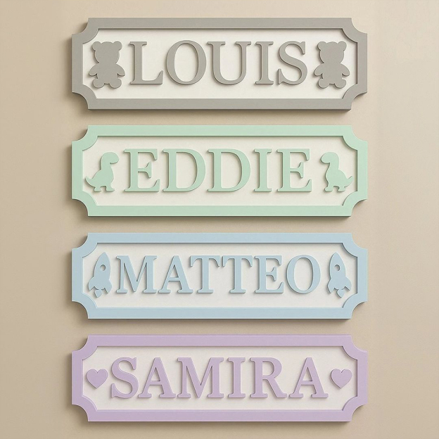 Personalized Kid's Bedroom Decoration Door Sign | CWBaby391
