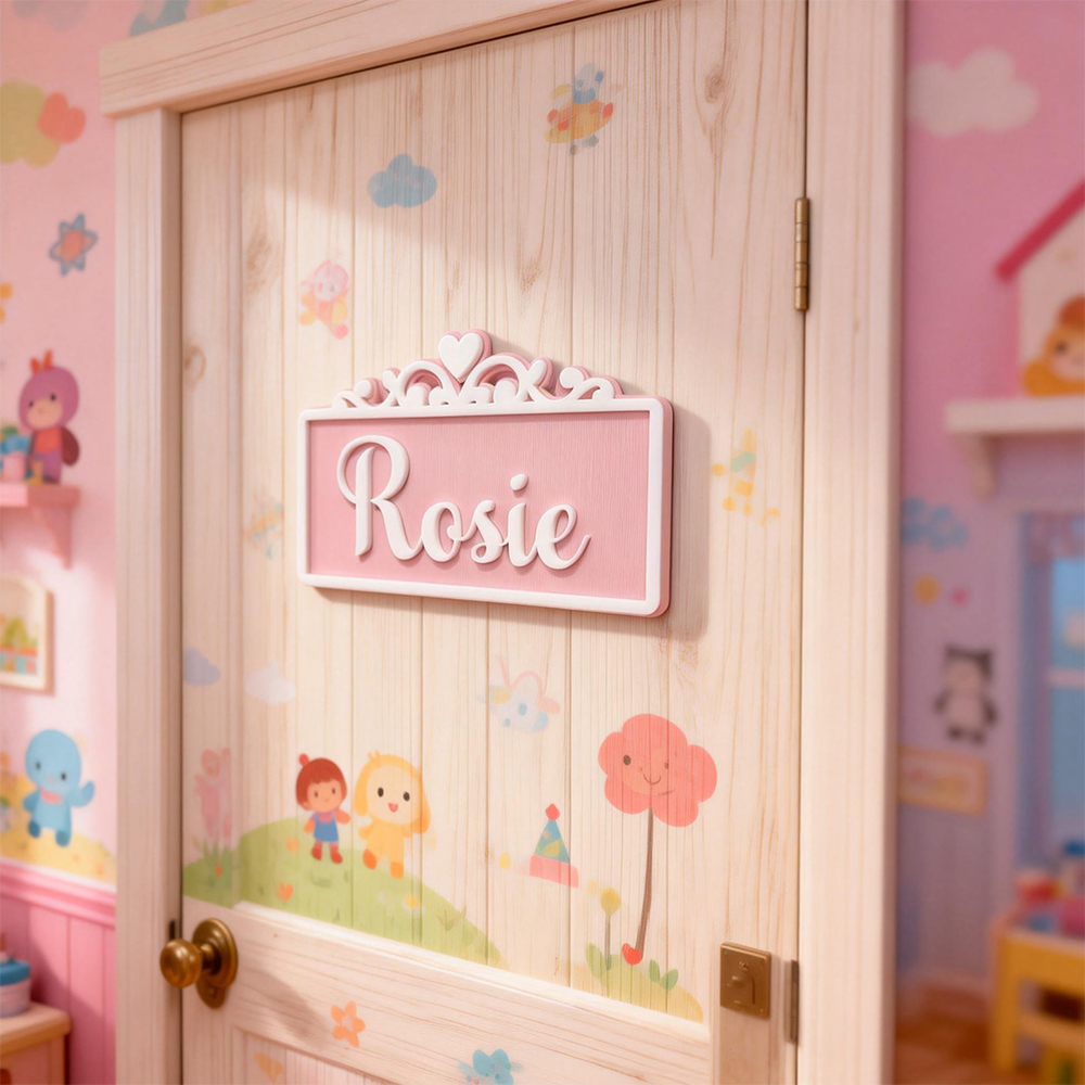 Personalized Kid's Bedroom Decoration Door Sign | CWBaby412