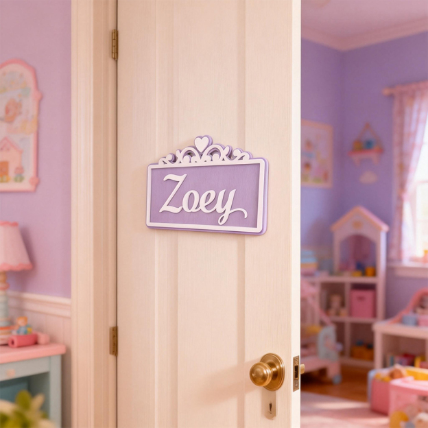 Personalized Kid's Bedroom Decoration Door Sign | CWBaby412