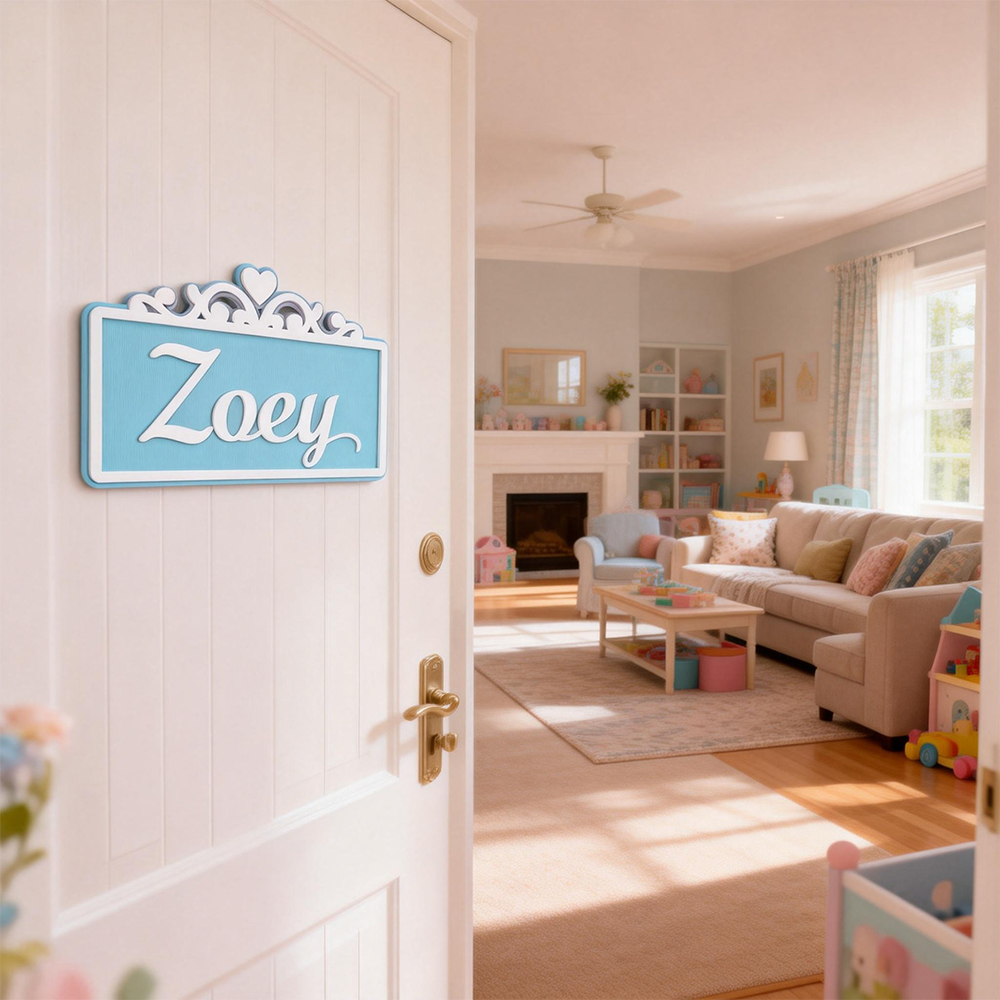 Personalized Kid's Bedroom Decoration Door Sign | CWBaby412
