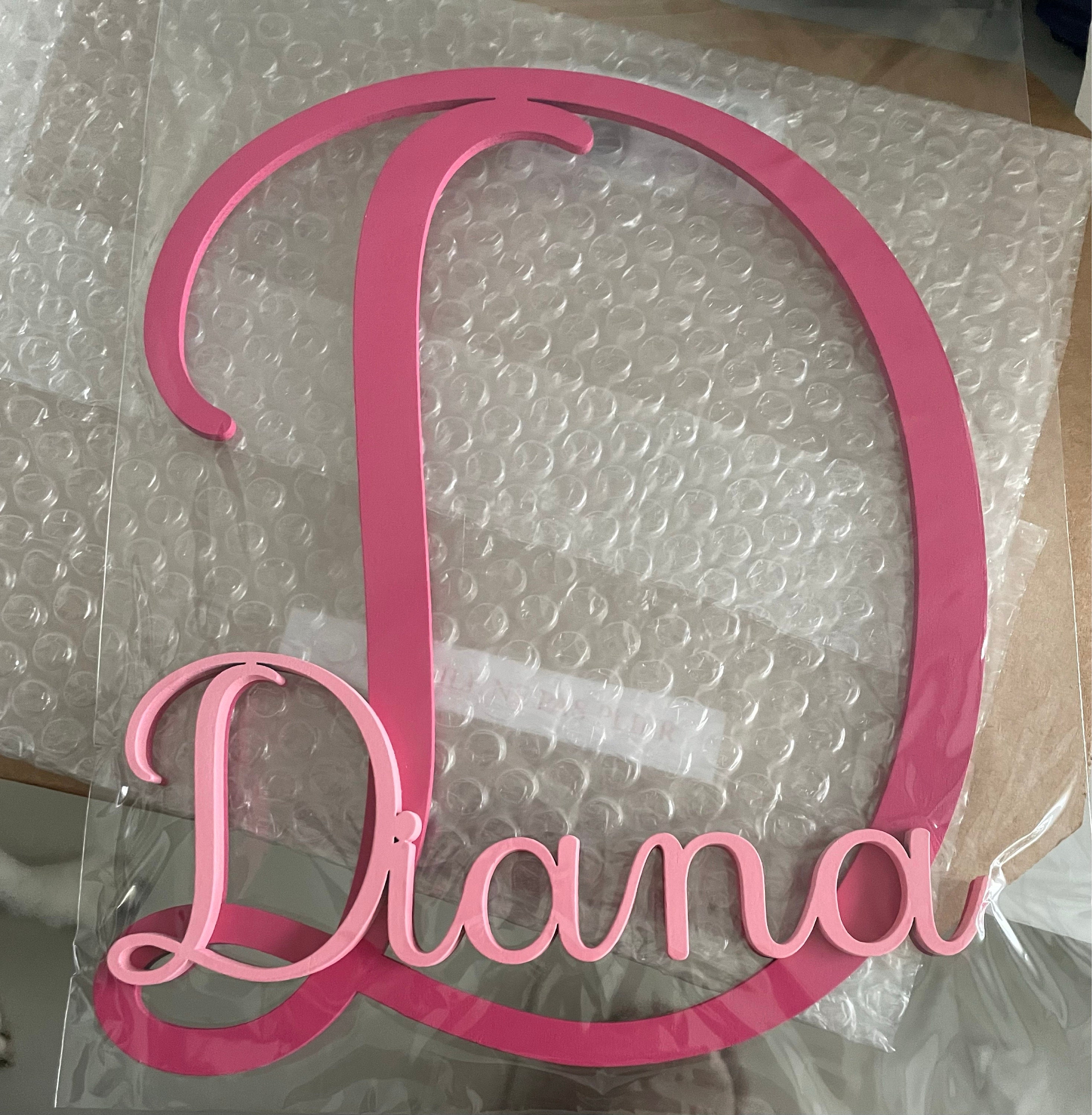 Personalized Monogram Bedroom Door Decoration Name Sign | CWBaby388
