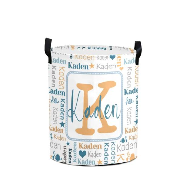 Personalized Laundry Collapsible Baskets with Handle | | CWBasket02