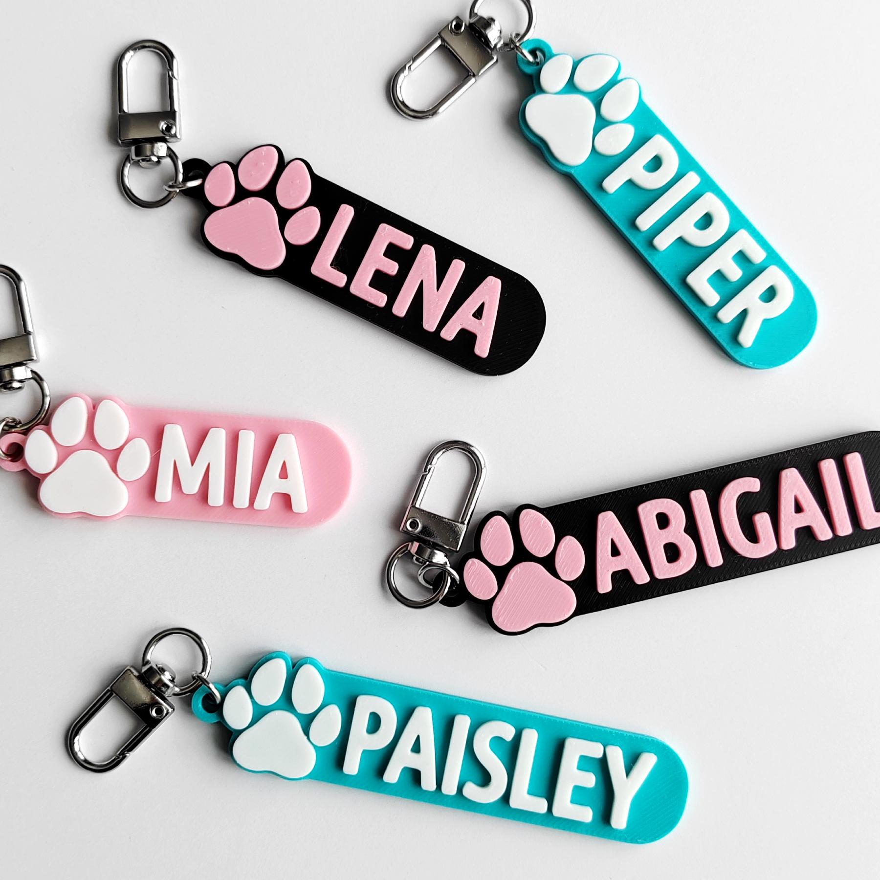 Personalized 3D Printed Name Keychains Tag | CWGift55