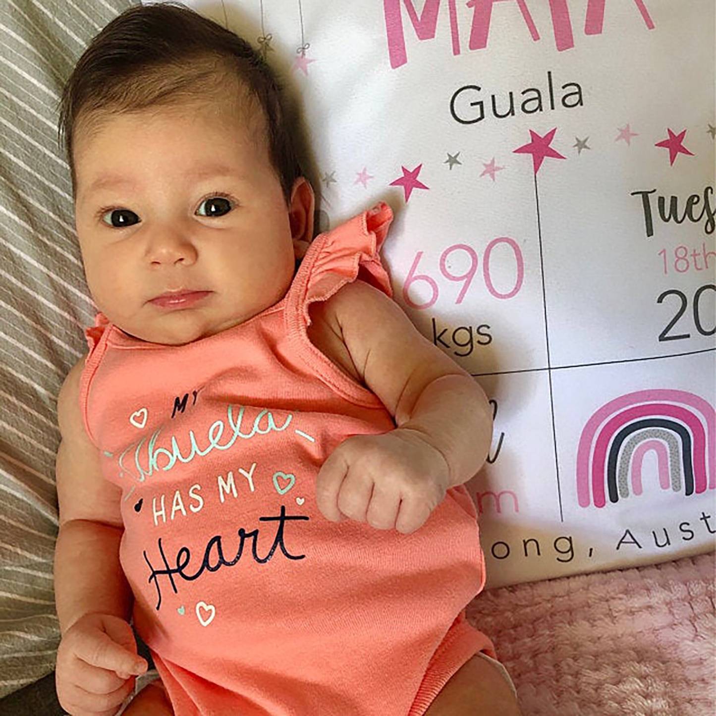 Personalised Lovely Birth Announcement Cushion | CWBaby96