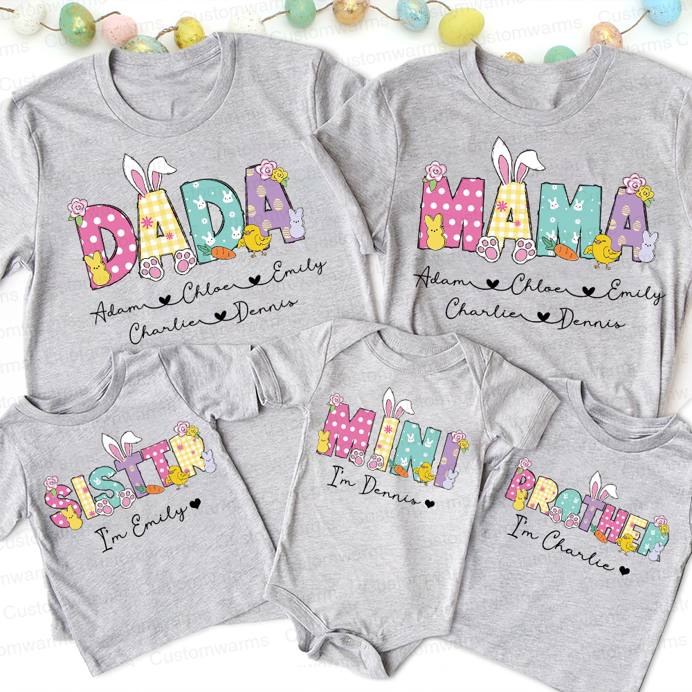 Personalized Family Happy Easter Matching Shirt | CWEaster73