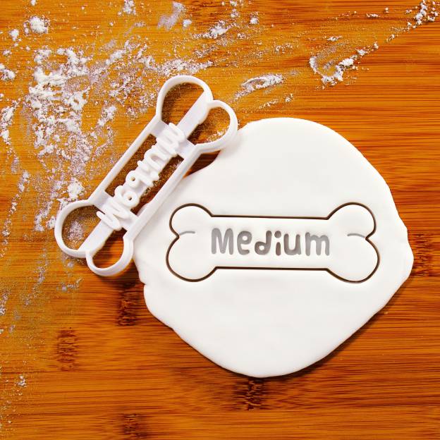 Personalized 3D Printed Dog Bone Cookie Cutter | BKPet343