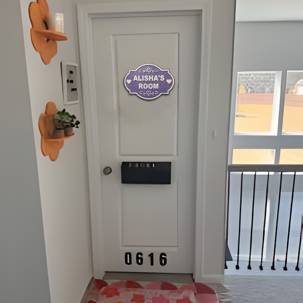 Personalized Kid's Bedroom Decoration Door Sign | CWBaby392