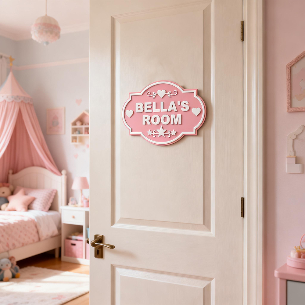 Personalized Kid's Bedroom Decoration Door Sign | CWBaby392