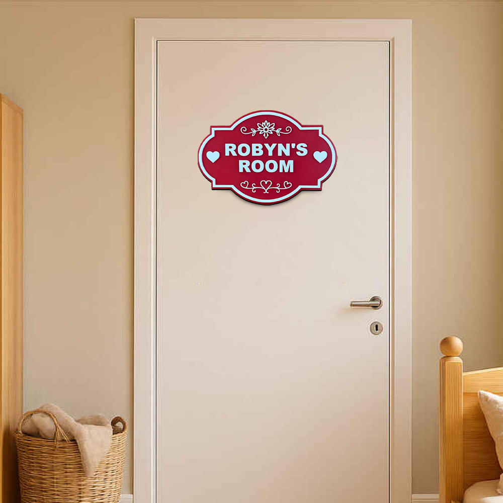 Personalized Kid's Bedroom Decoration Door Sign | CWBaby392