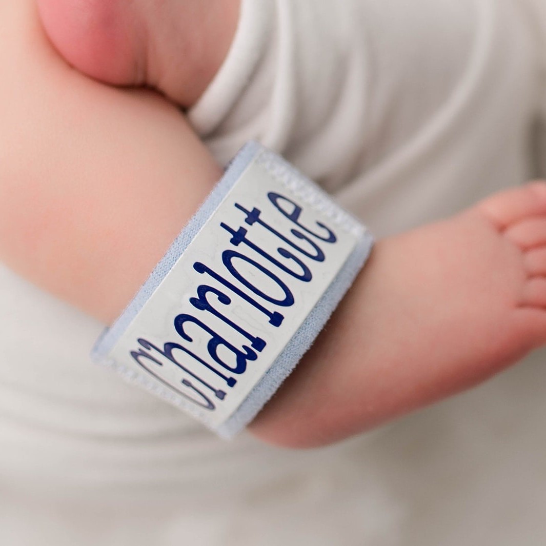 Personalized Cozy Baby ID Foam Bracelet for Twins | CWbaby36