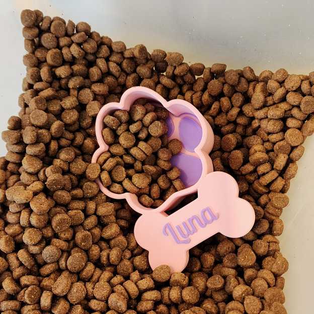 Personalized 3D Printed Pet Measuring Food Scoop Cup | BKPet438