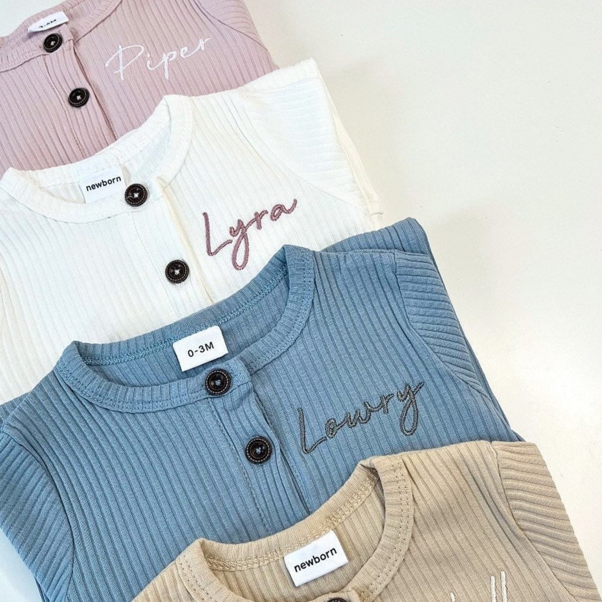 Personalized Embroidery Kids Cozy Soft Sweatshirt Romper | inRomper08
