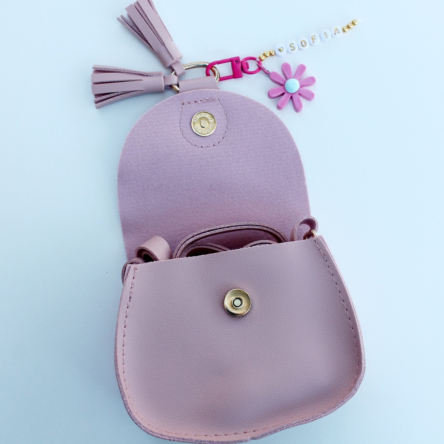 Personalized Girls Color Daisy Tassel Purse | CWPack86