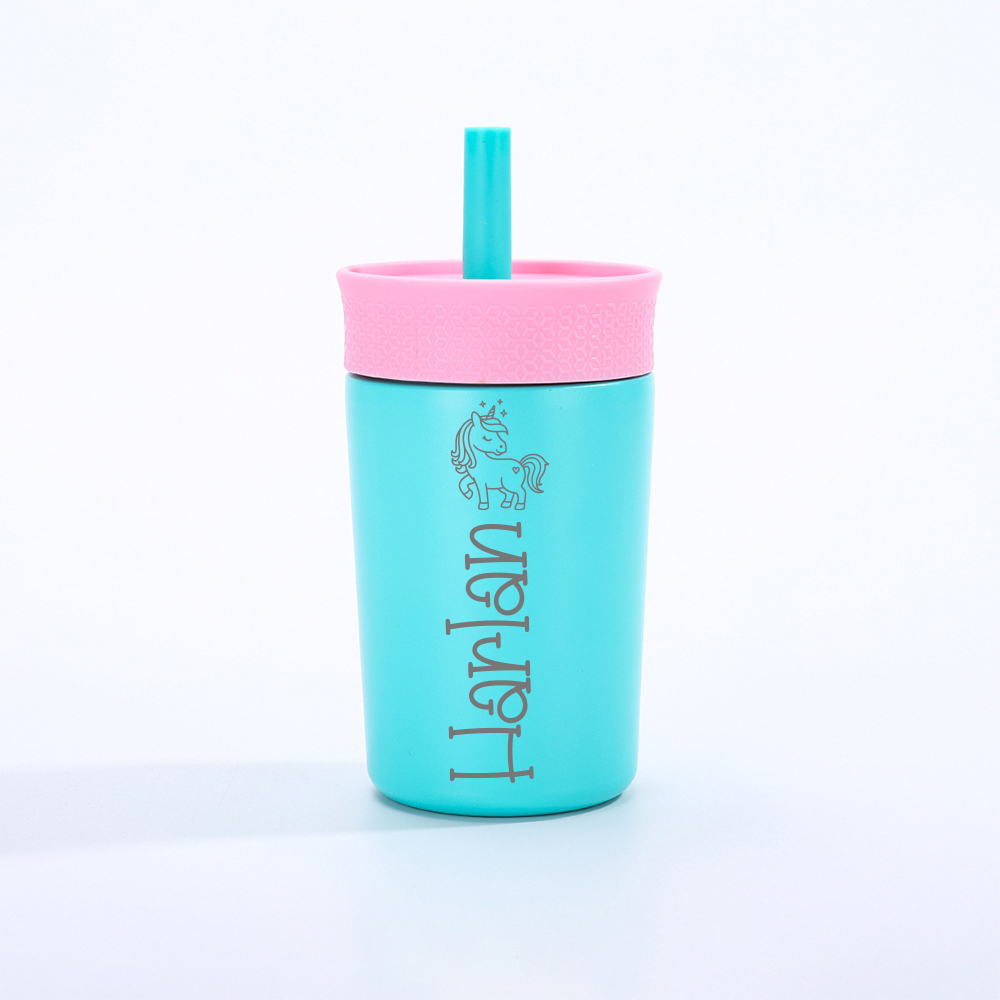 Personalized 12 oz Laser Engraved Kids Water Tumbler | CWBottle01