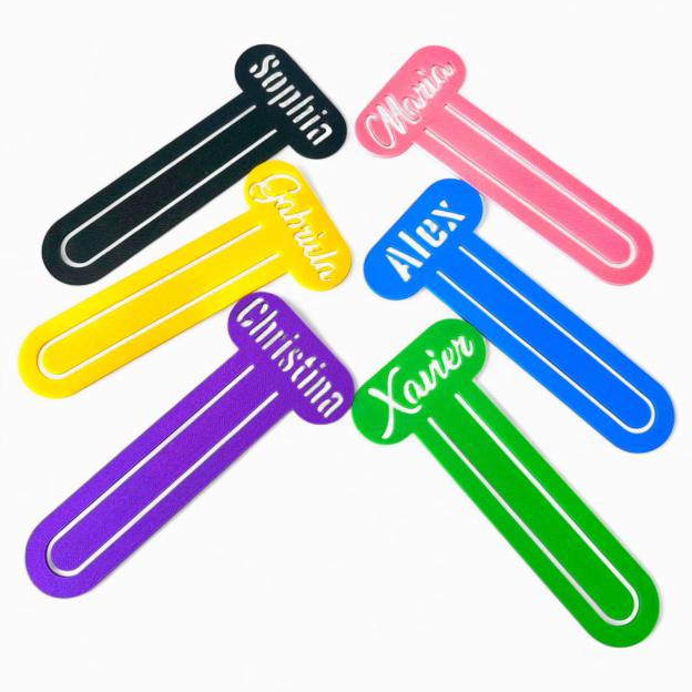 Personalized 3D Printed Name Bookmark Stencil | CWGift49
