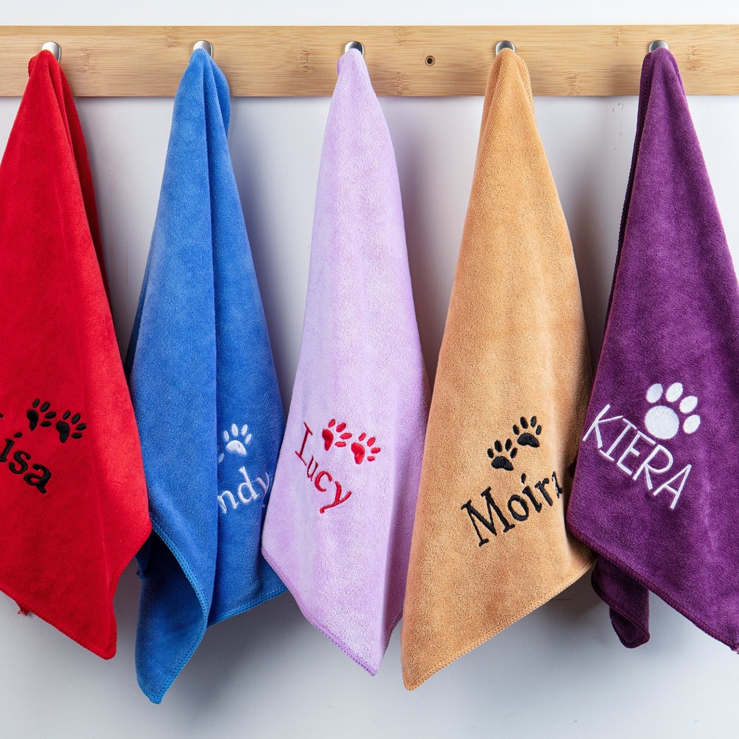 Personalized Embroidered Pet Bath Towel for Comfort & Unique | BKPet36