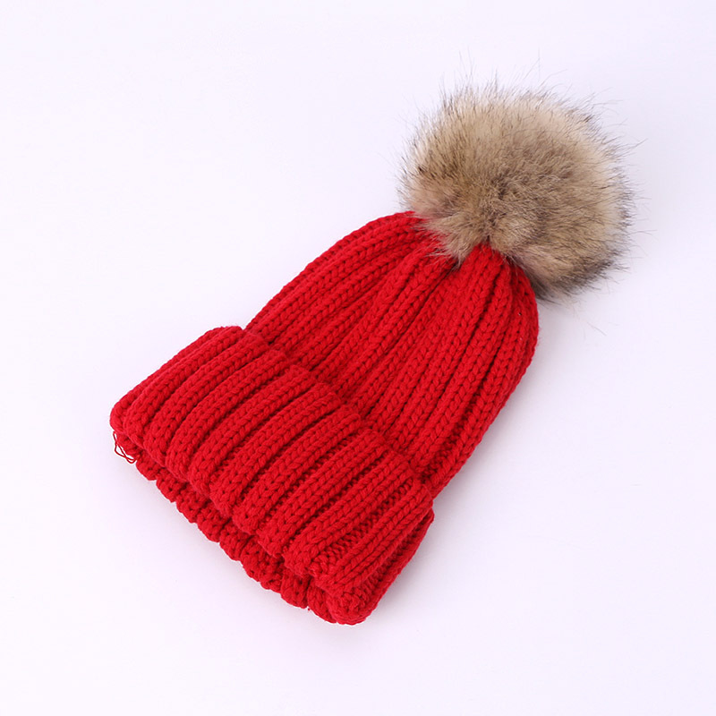 Personalized Embroidery Kid Pom Pom Hat With Scarf | HSKid48