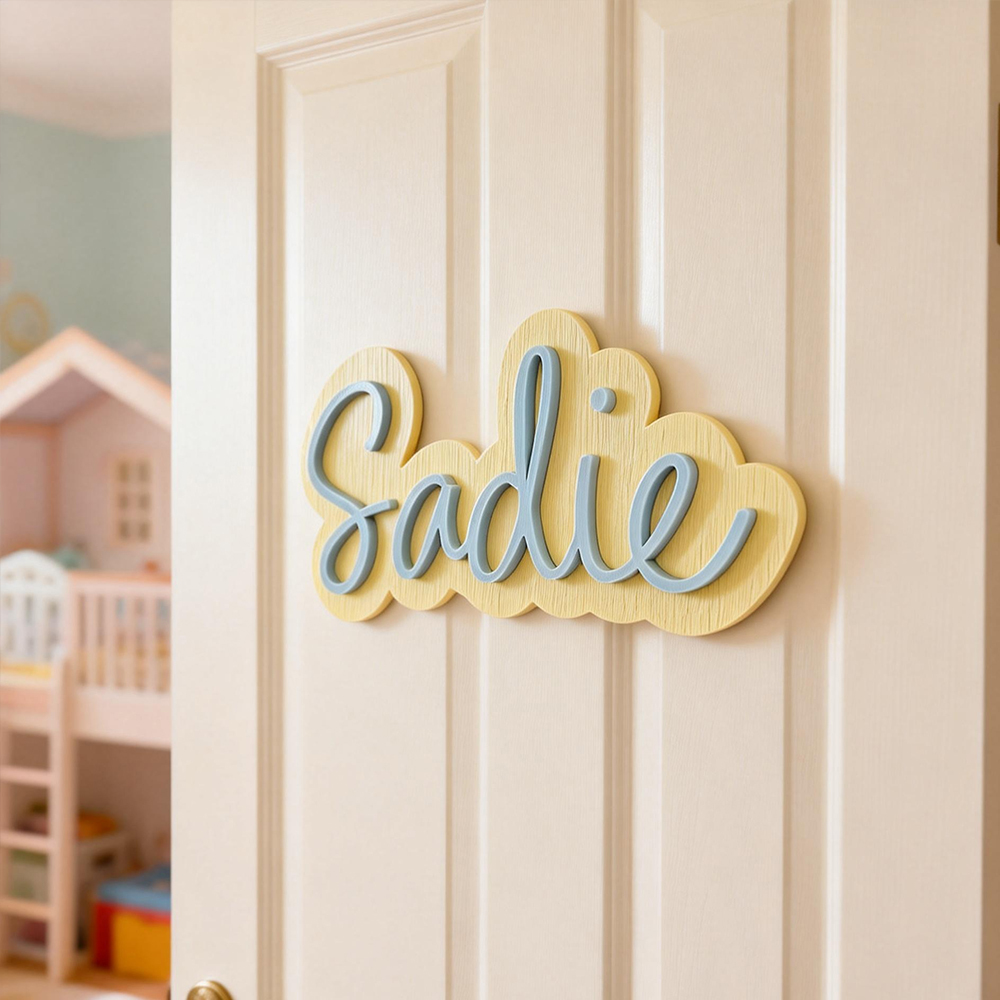 Personalized Kid's Bedroom Decoration Door Sign | CWBaby405