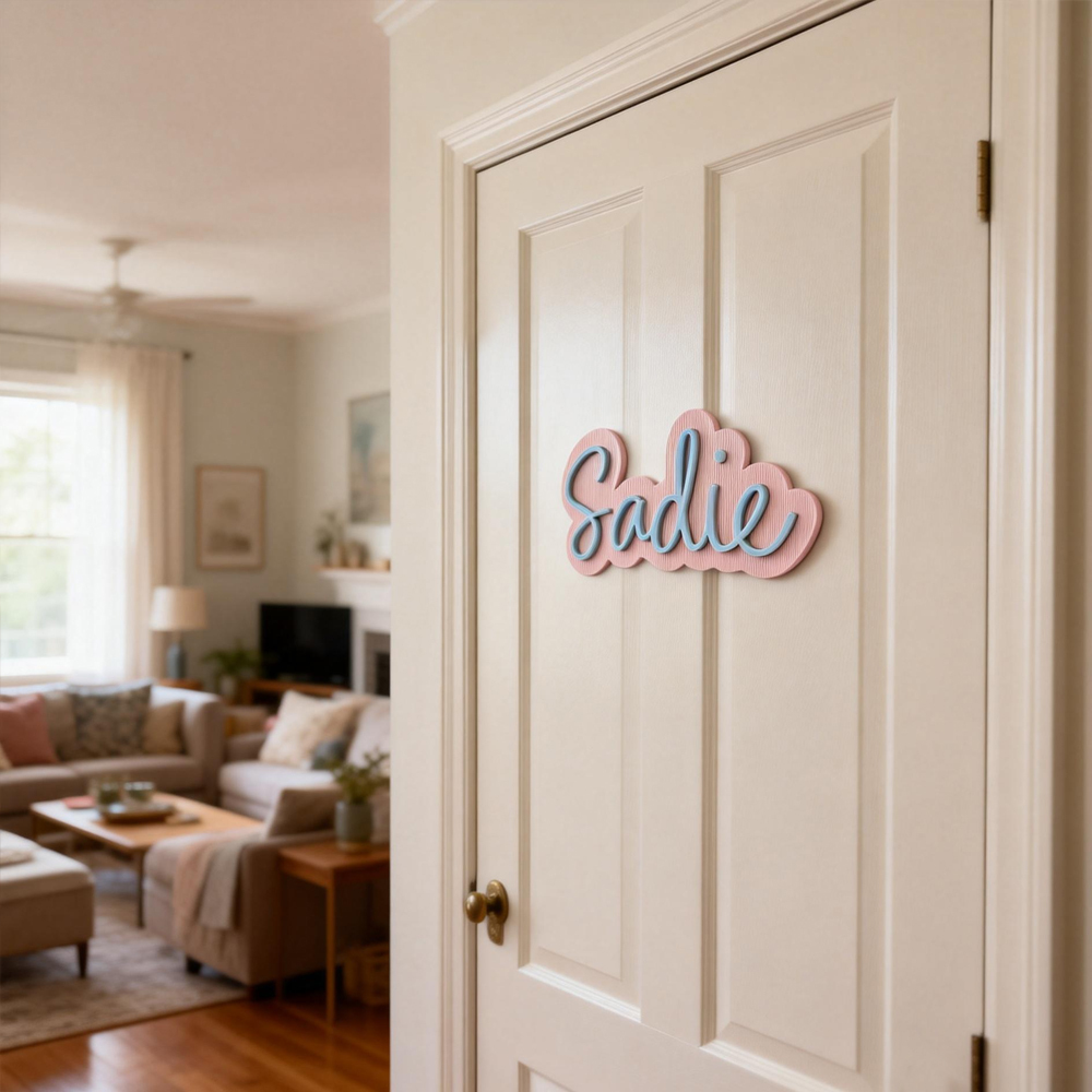 Personalized Kid's Bedroom Decoration Door Sign | CWBaby405