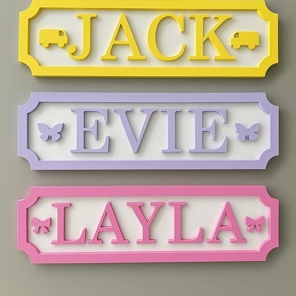 Personalized Kid's Bedroom Decoration Door Sign | CWBaby391