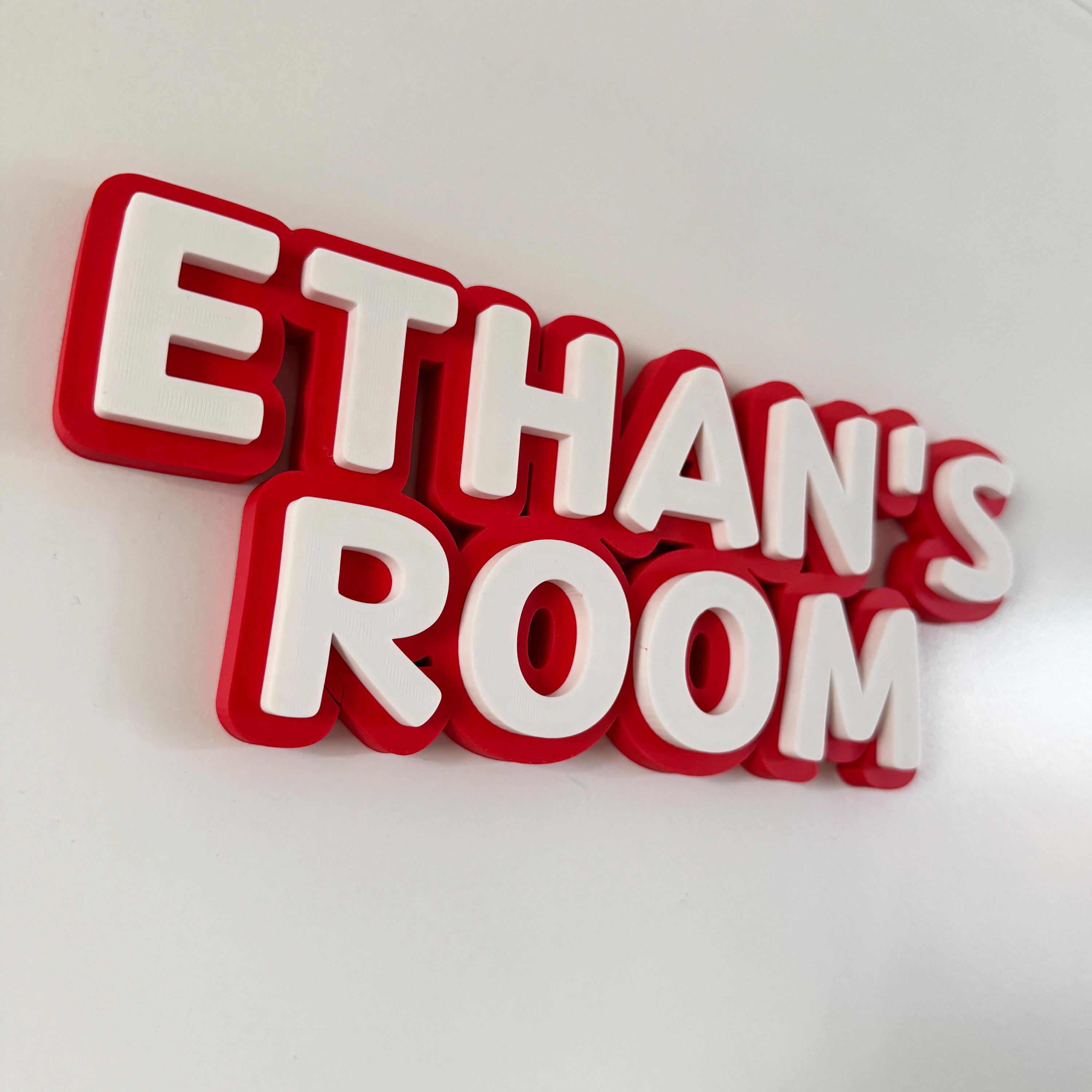 Personalized Bedroom Door Decoration Name Sign | CWBaby417