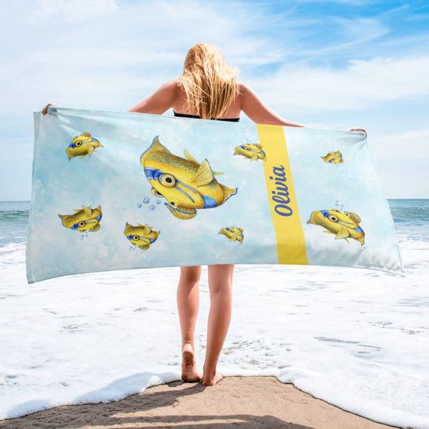 Personalized Lovely Kid Towel for Summer & Beach | CWTowel108
