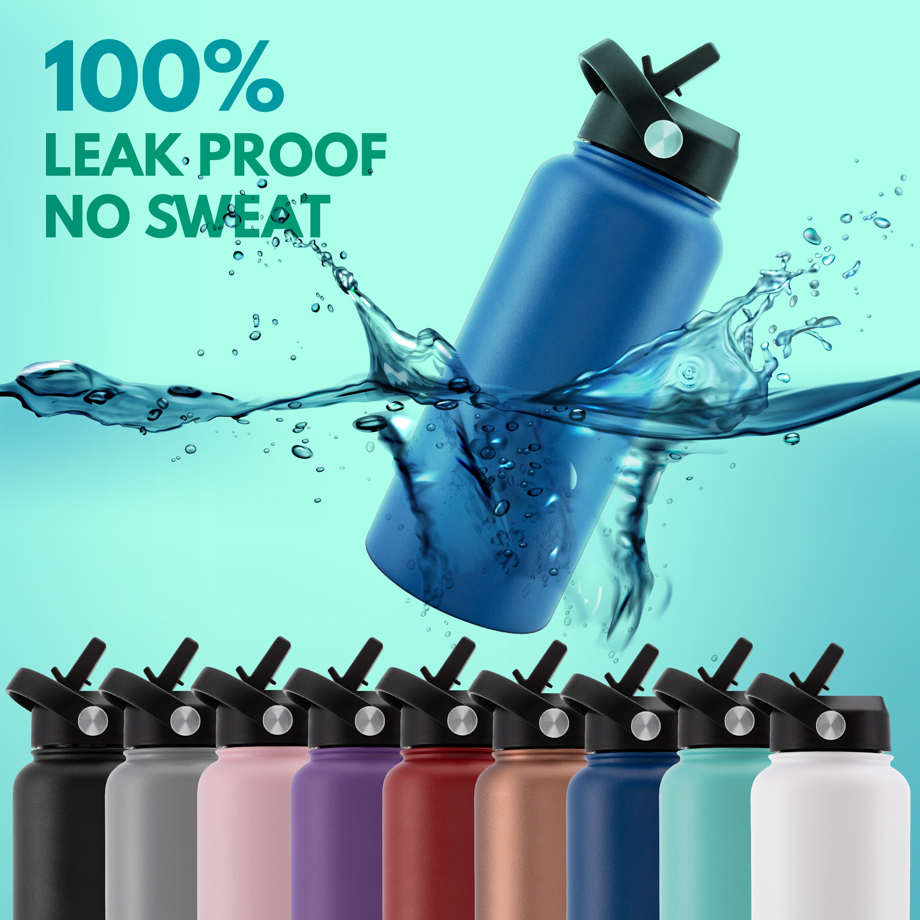 Personalised Stainless Steel 18oz/32oz/40oz Water Bottles | YouBottle04