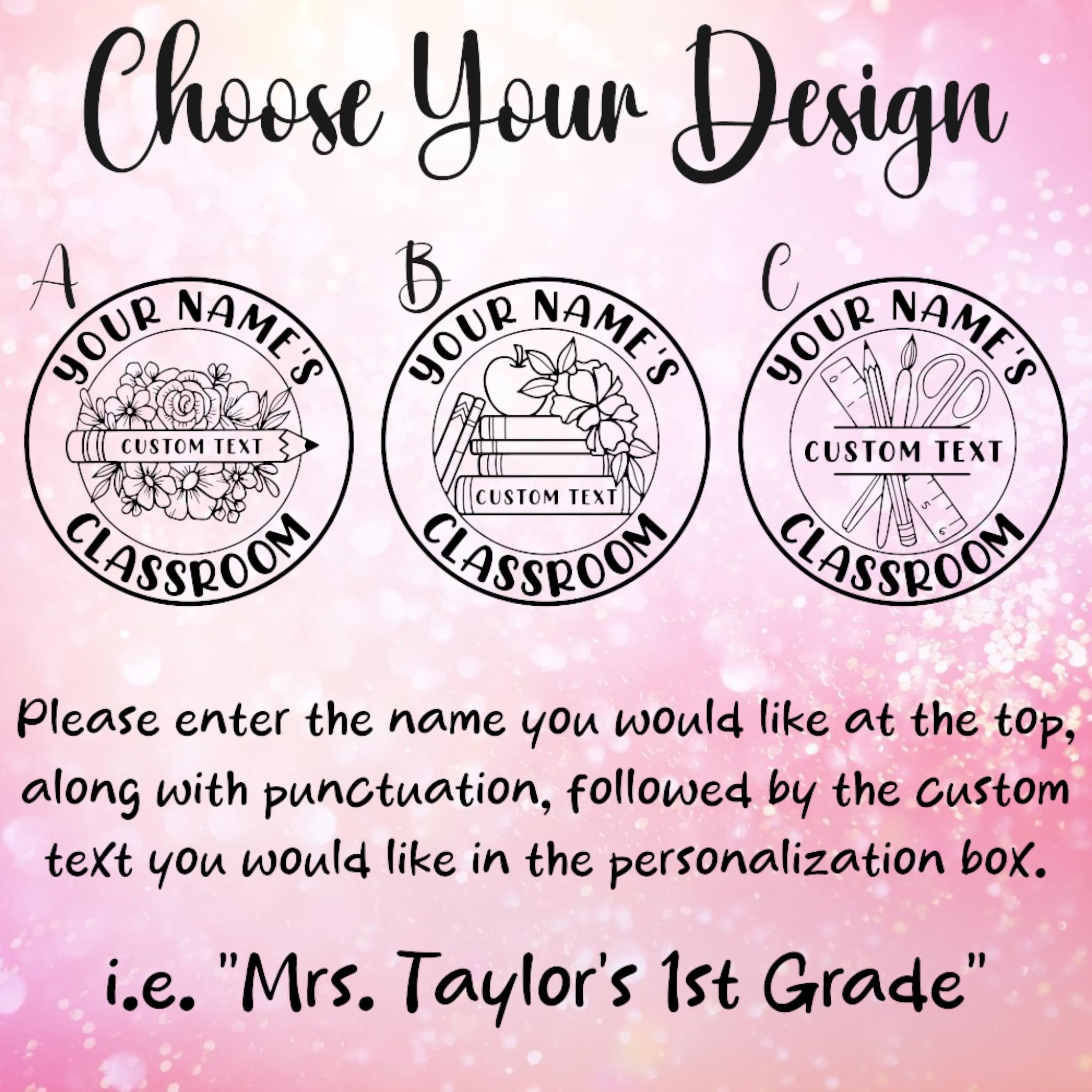 Personalized Teacher Classroom Sign Decor with Stand | CWGift46