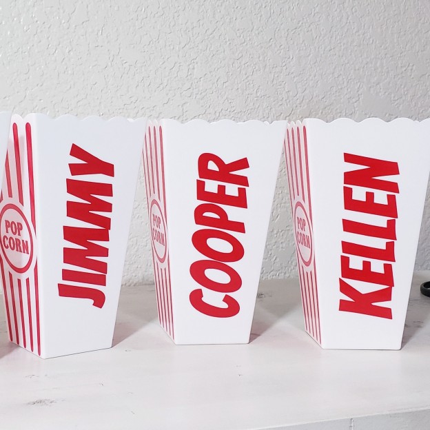 Personalized Movie Time Popcorn Buckets | YouBottle84