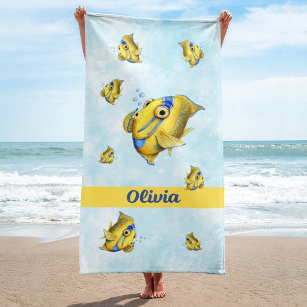 Personalized Lovely Kid Towel for Summer & Beach | CWTowel108