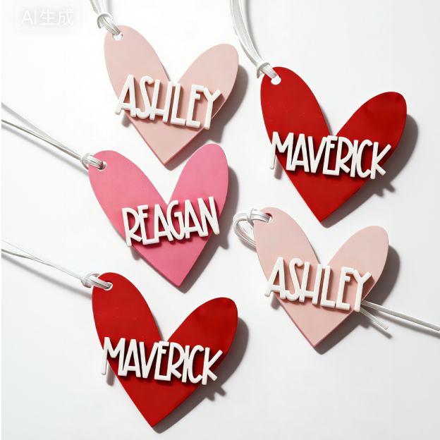 Personalized Lovely Valentine's Day Name Tags | ValGift11