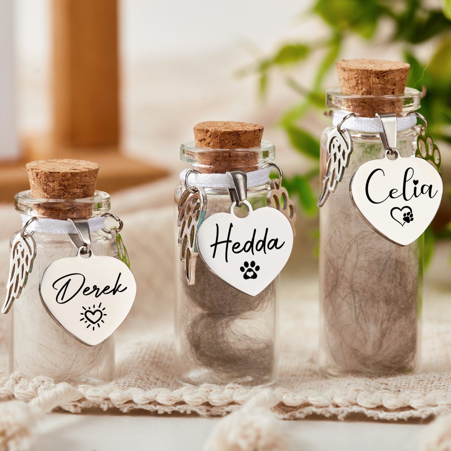 Personalized Pet Fur Memorial Jar | BKPet70
