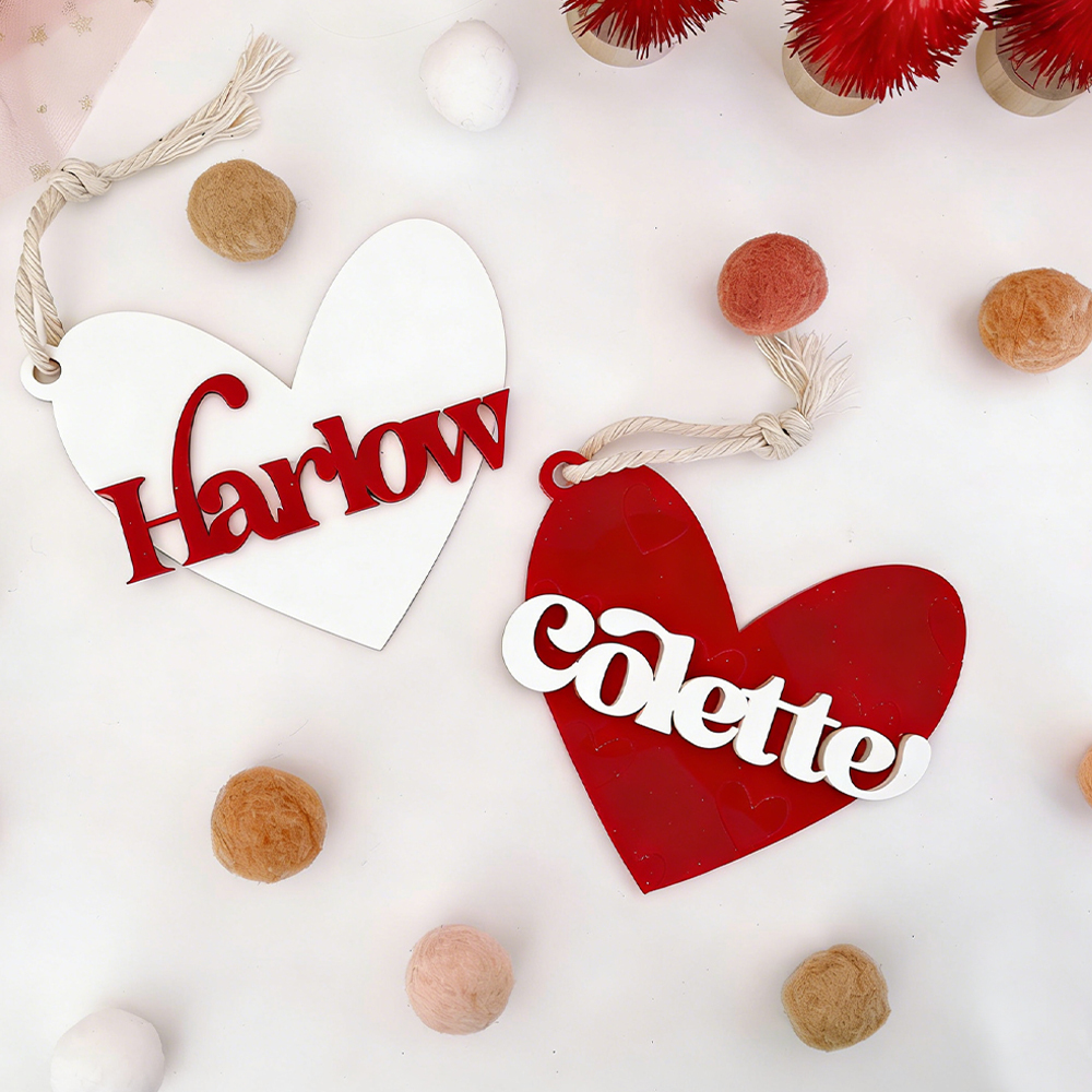 Personalized Lovely Valentine's Day Heart Tags | ValGift12