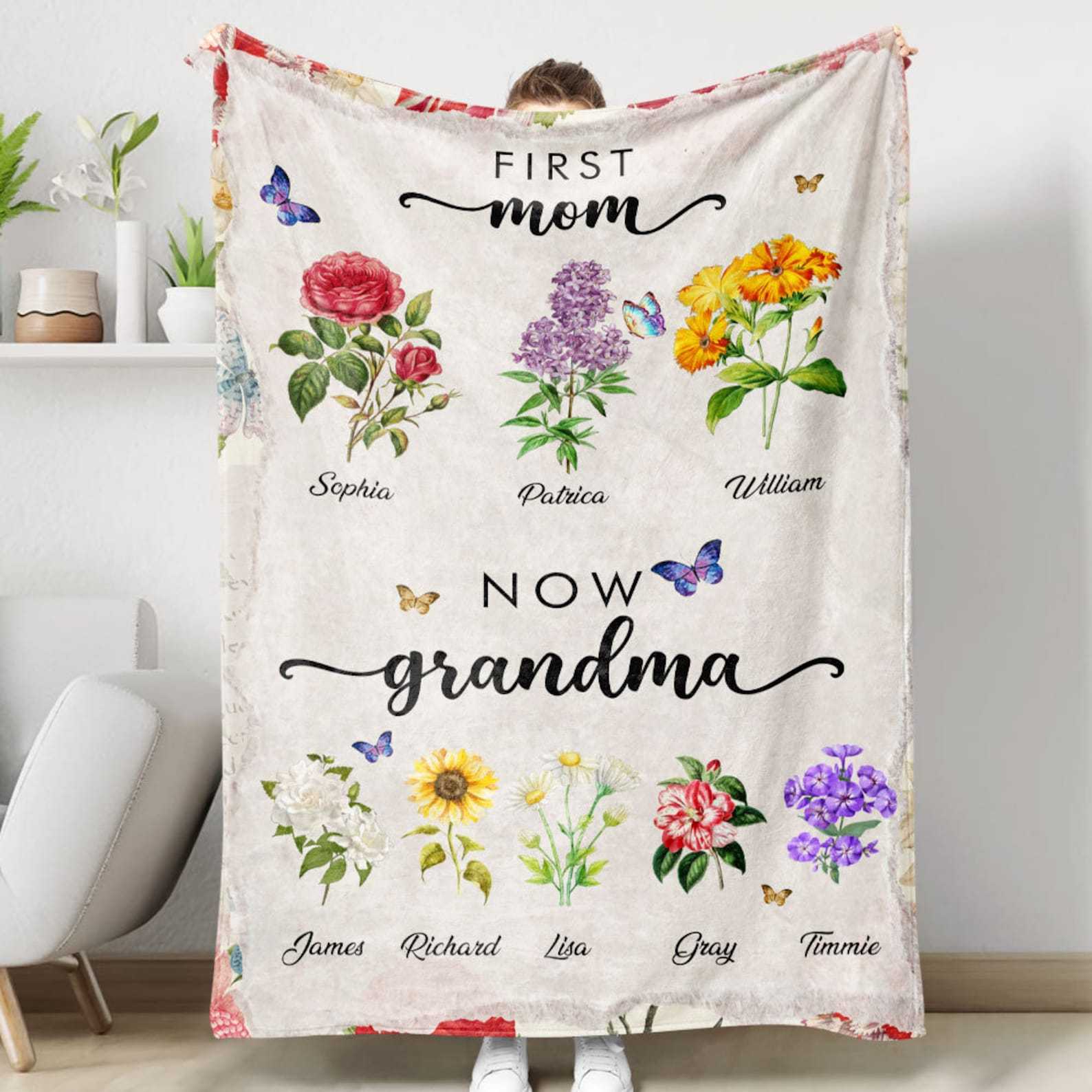 Personalized Love Mom Blanket for Comfort & Unique | CWMom11