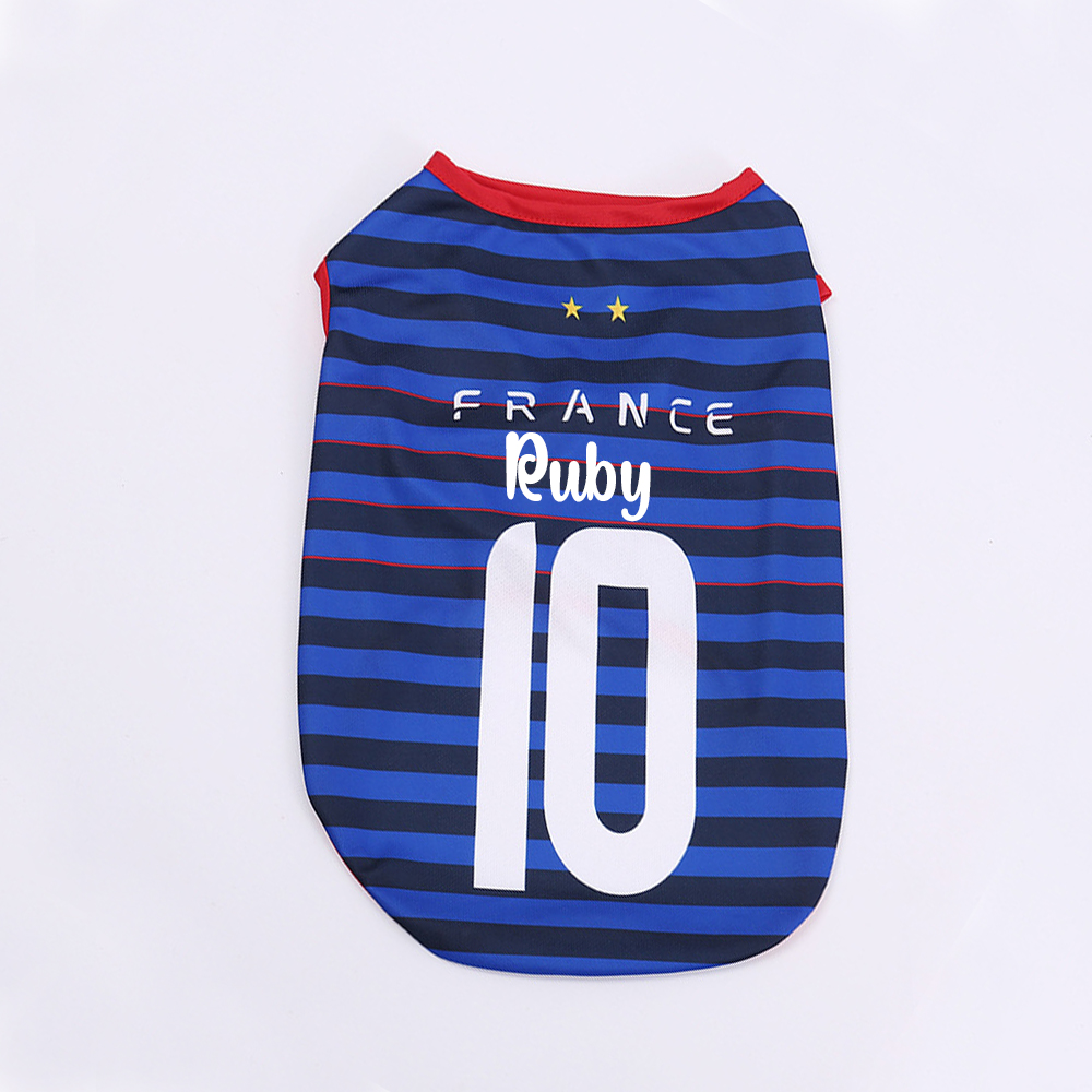 Personalized Dog & Cat Soccer Fan Sporty Vest | MNCloth217