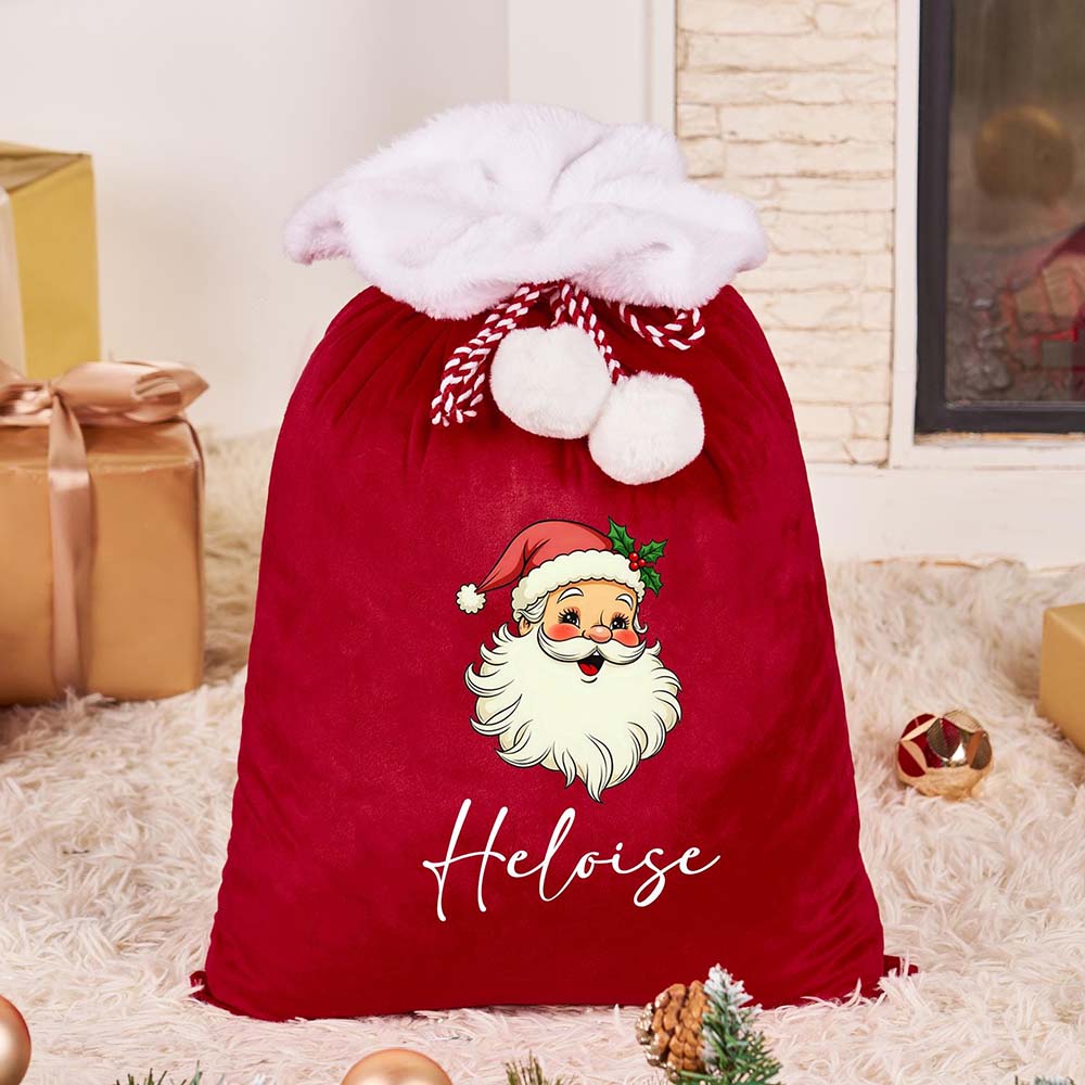 Personalized Christmas Santa Family Sack with Name | MCGift393