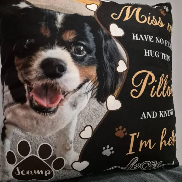 Personalised Pet Loss Gift Memorial Cushion | MNMemo22