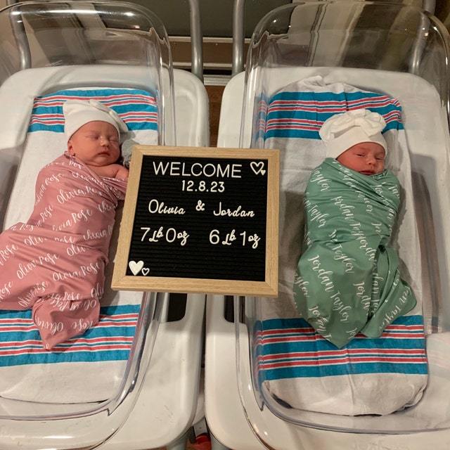 Personalized Baby Swaddle Blanket Set for Comfort & Unique | BBBlanket02