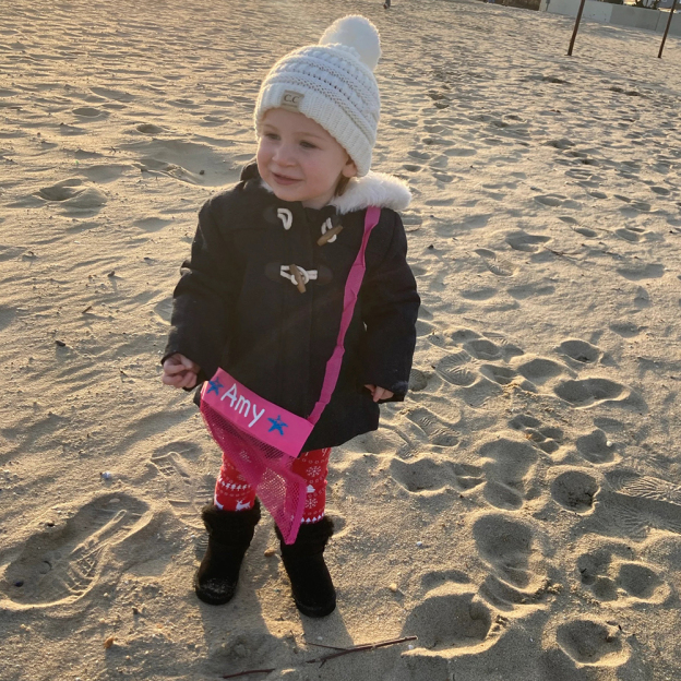Personalized Seashell Collection Mesh Beach Bag | CWBeach148