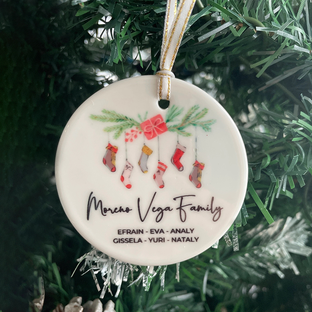 Personalized Family Christmas Ornaments Decoration | MCGift5702