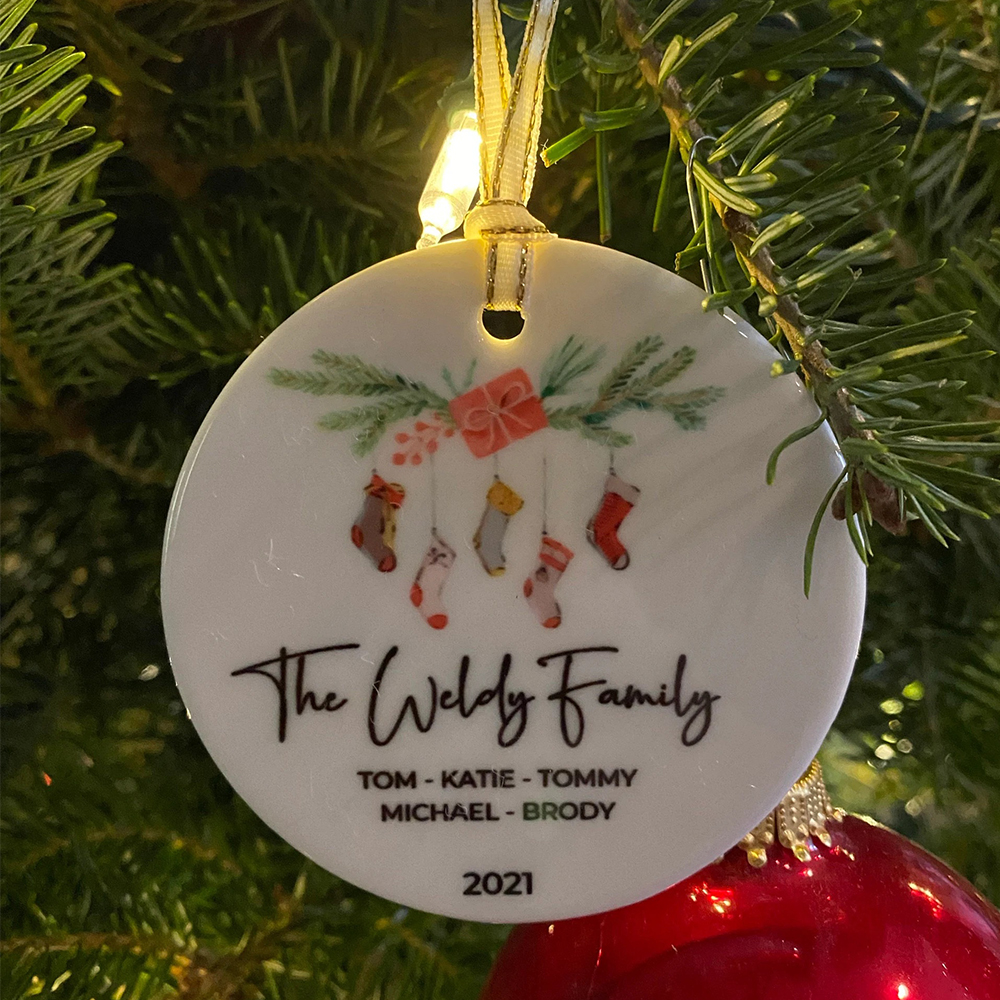 Personalized Family Christmas Ornaments Decoration | MCGift5702