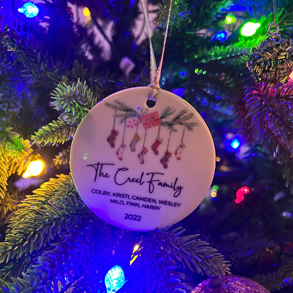 Personalized Family Christmas Ornaments Decoration | MCGift5702