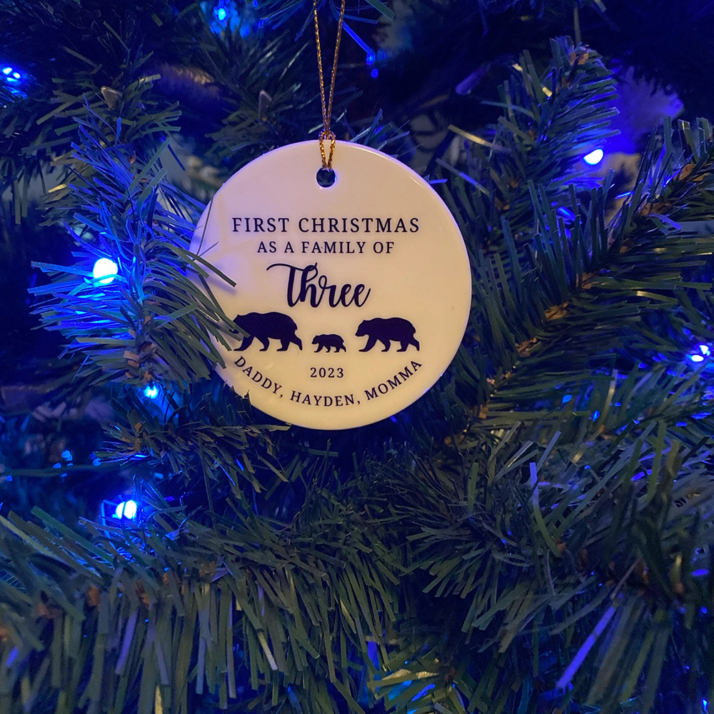 Personalized First Christmas Family Ornaments Decoration | MCGift5705