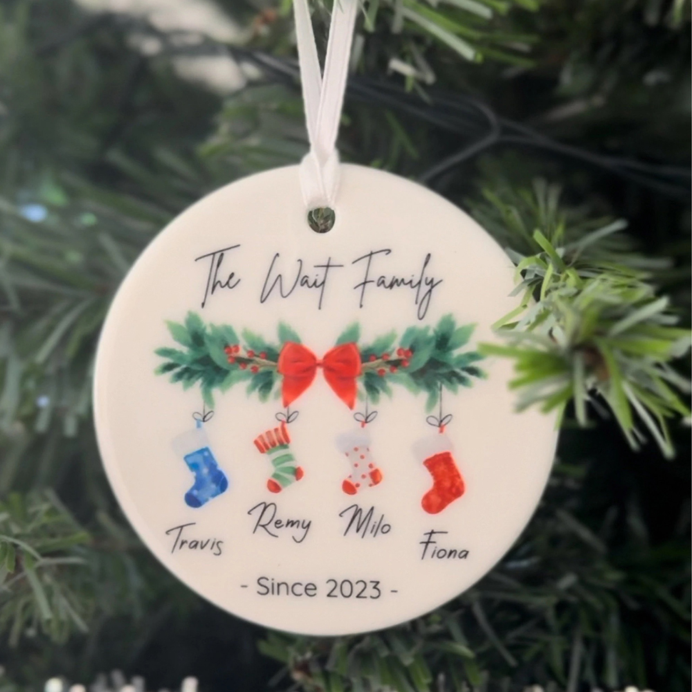 Personalized Family Christmas Ornaments Decoration | MCGift5703