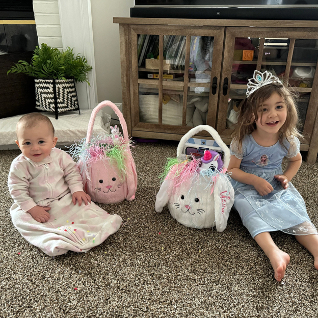 Personalized Name Easter Bunny Basket | CWEaster03